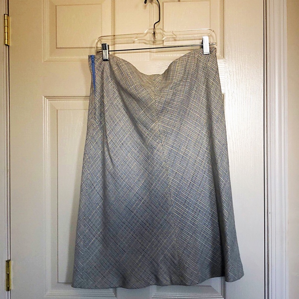 Light Blue Tweed Skirt